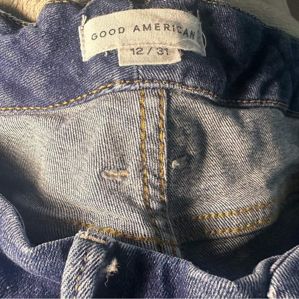 Good American Medium Denim Wash High Rise Size 12 - Picture 5 of 5